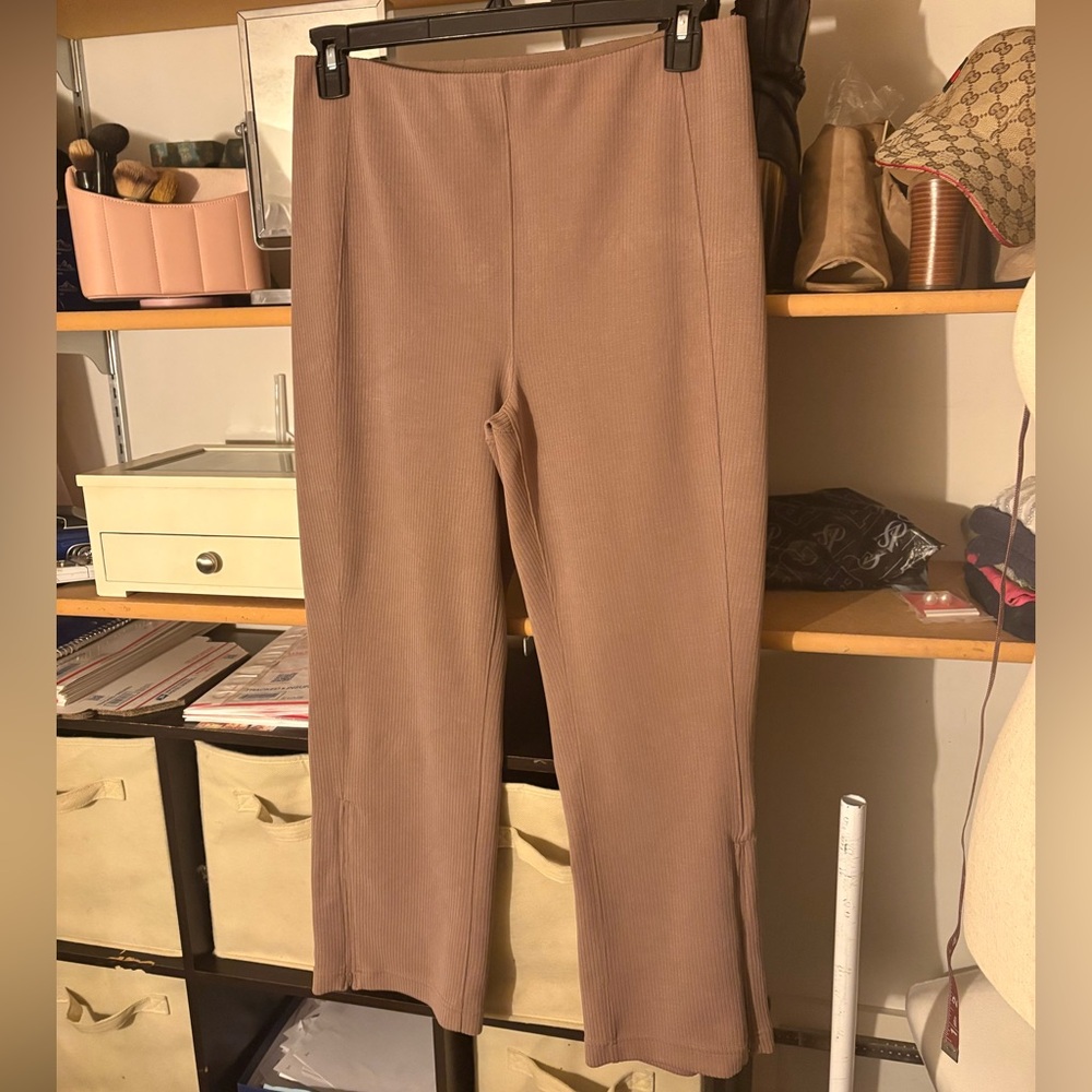 Lululemon Ribbed Softstreme Zip Leg High Rise Cropped Pant 25” size 12 - Picture 6 of 11